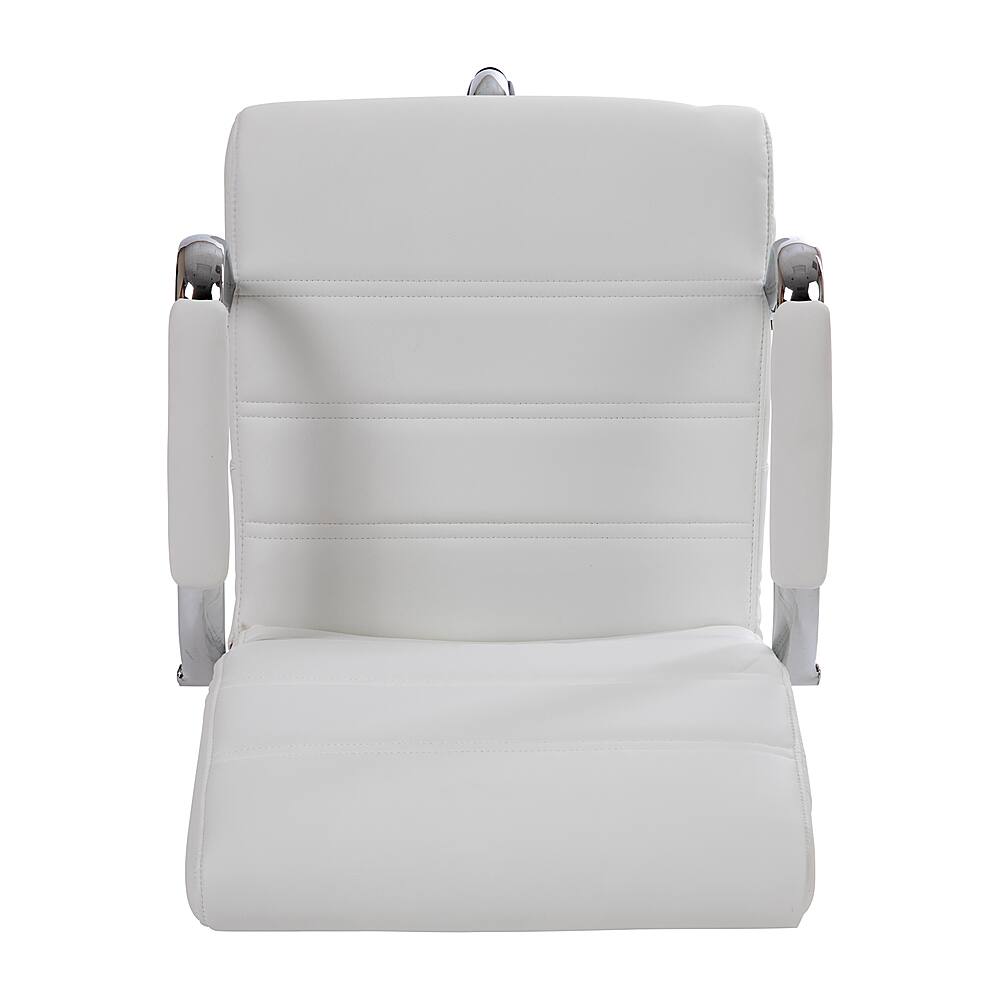 Alt View 17. Alamont Home - Whitney Modern Leather/Faux Leather Drafting Chair - White.