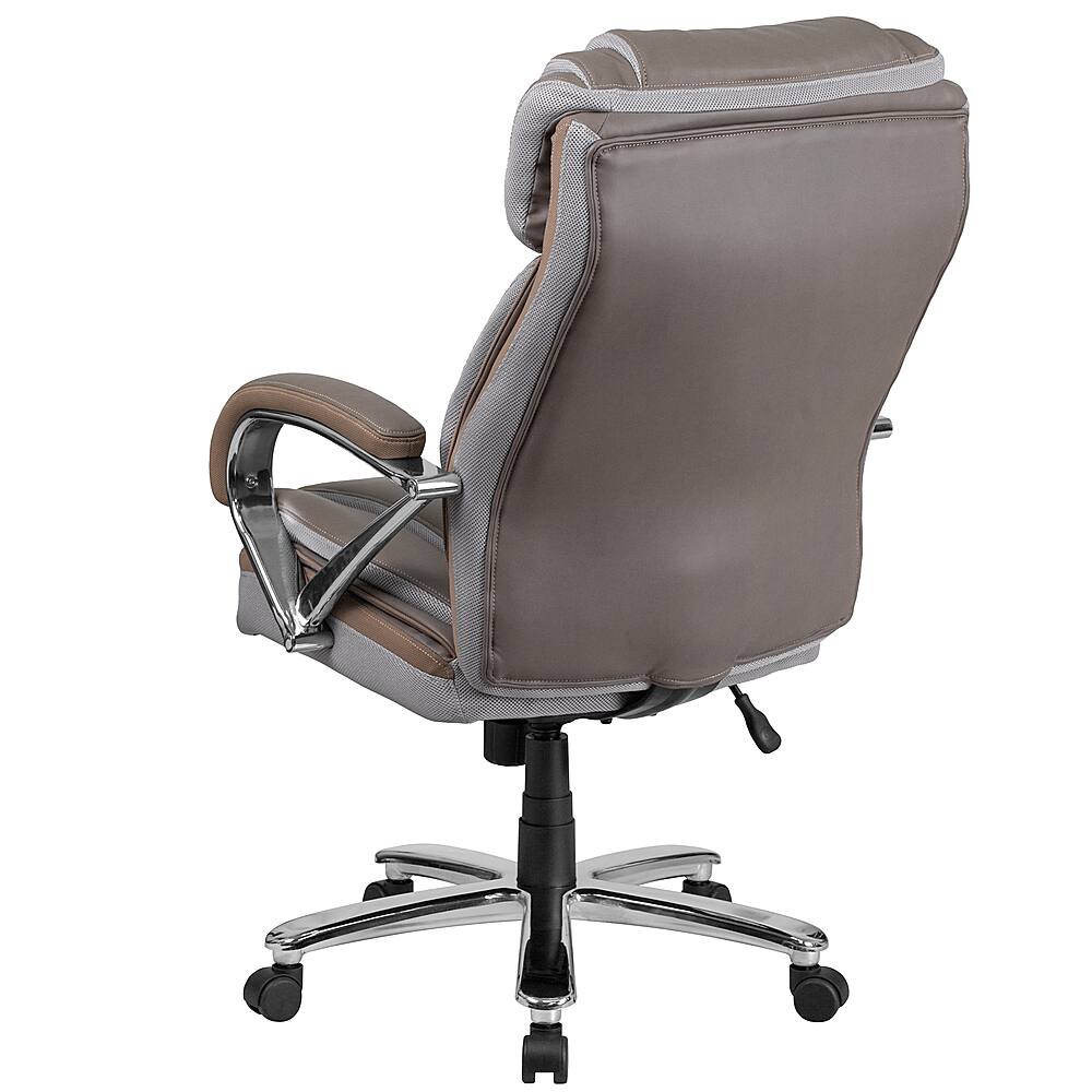 Alt View 14. Alamont Home - Hercules Big & Tall 500 lb. Rated Taupe LeatherSoft Swivel Office Chair w/Extra Wide Seat - Taupe.