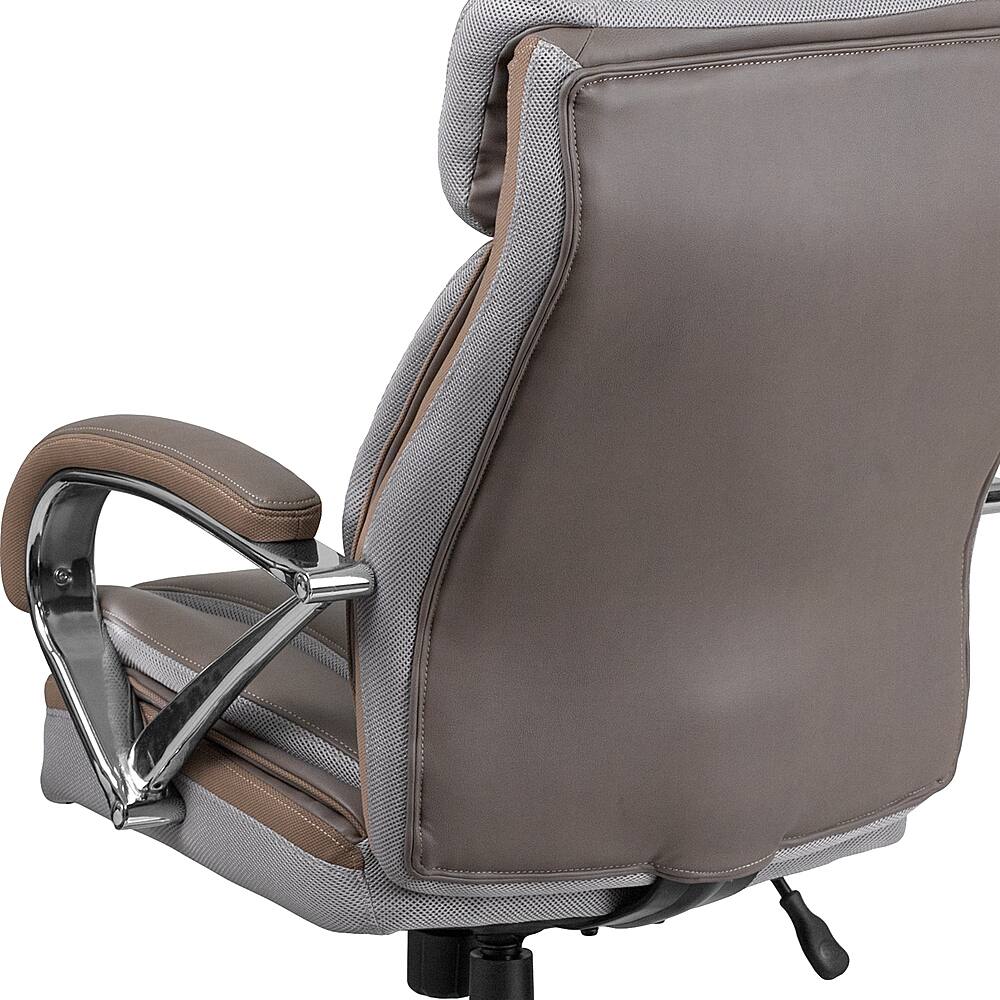 Alt View 17. Alamont Home - Hercules Big & Tall 500 lb. Rated Taupe LeatherSoft Swivel Office Chair w/Extra Wide Seat - Taupe.