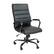 Front. Alamont Home - Whitney High Back Modern Leather/Faux Leather Executive Swivel Office Chair - Black LeatherSoft/Black Frame.