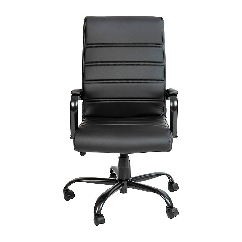 Alt View 11. Alamont Home - Whitney High Back Modern Leather/Faux Leather Executive Swivel Office Chair - Black LeatherSoft/Black Frame.