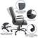 Alt View 40. Alamont Home - Whitney High Back Modern Leather/Faux Leather Executive Swivel Office Chair - Black LeatherSoft/Black Frame.
