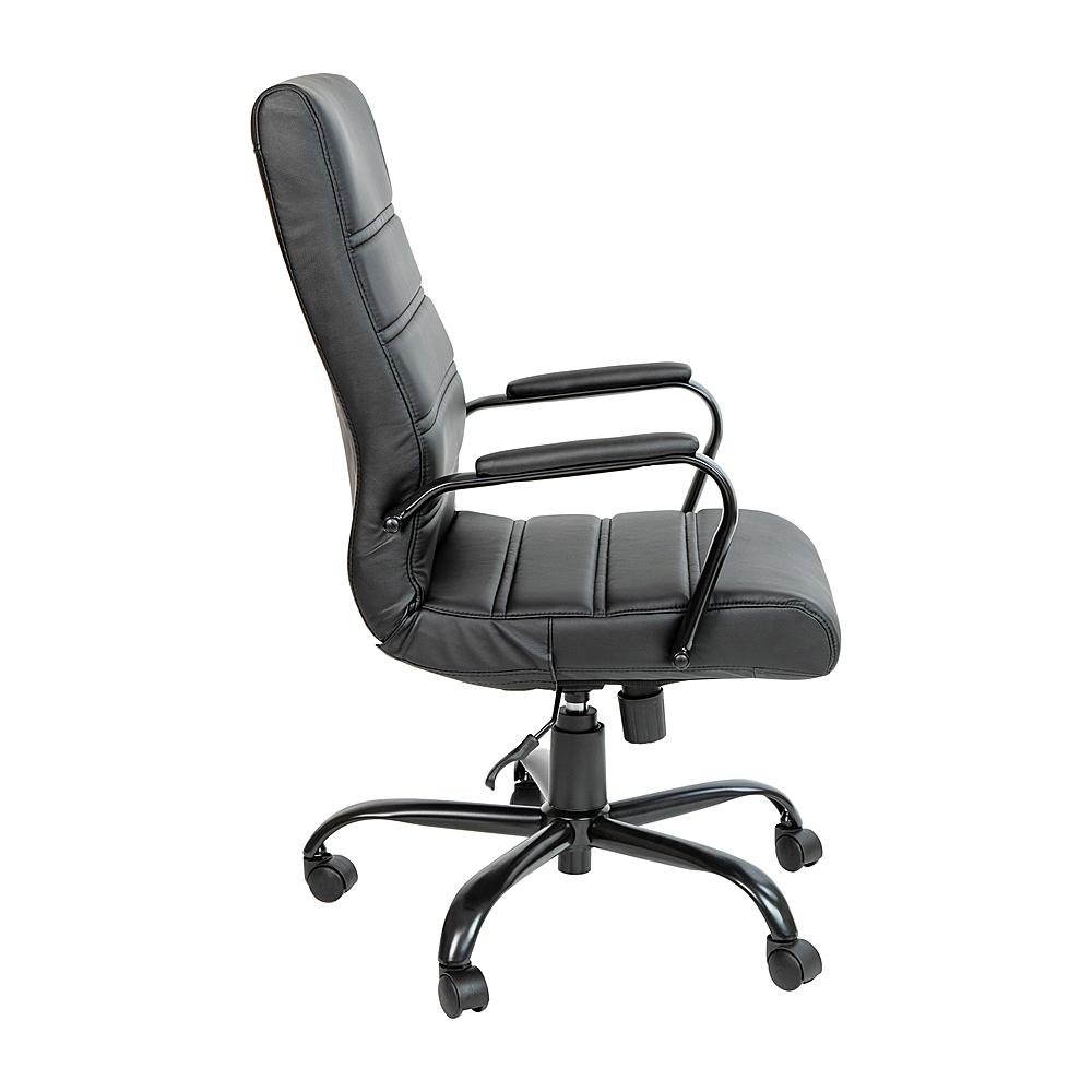 Flash Furniture Whitney High Back Modern Leather/Faux Leather Executive  Swivel Office Chair Black LeatherSoft/Black Frame GO-2286H-BK-BK-GG - Best  Buy