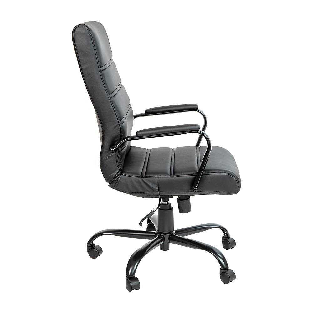 Alt View 16. Alamont Home - Whitney High Back Modern Leather/Faux Leather Executive Swivel Office Chair - Black LeatherSoft/Black Frame.