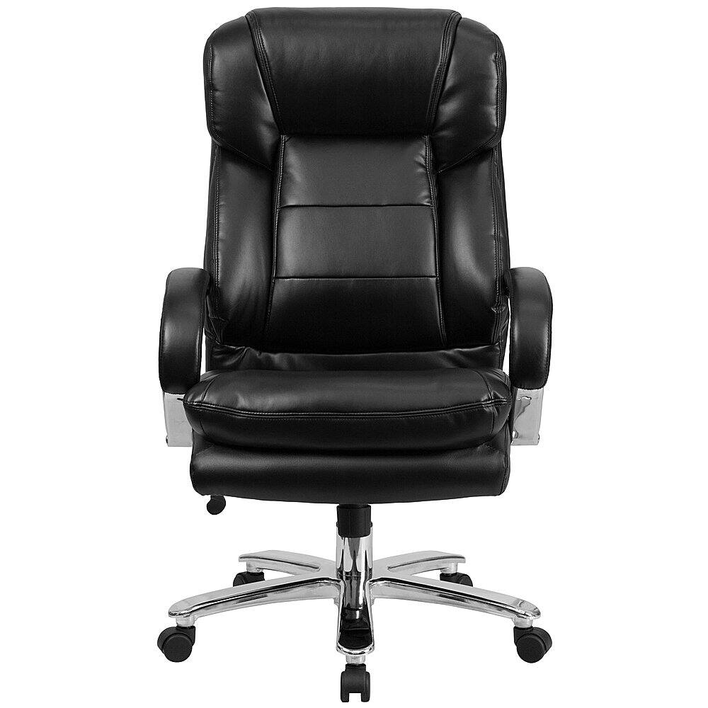 Alt View 11. Alamont Home - Hercules Contemporary Leather/Faux Leather 24/7 Big & Tall Swivel Office Chair - Black LeatherSoft.
