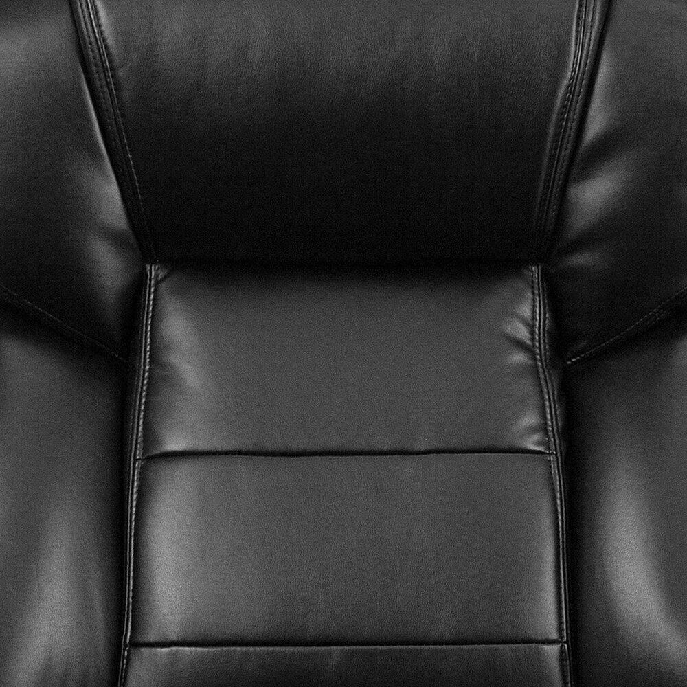 Alt View 18. Alamont Home - Hercules Contemporary Leather/Faux Leather 24/7 Big & Tall Swivel Office Chair - Black LeatherSoft.