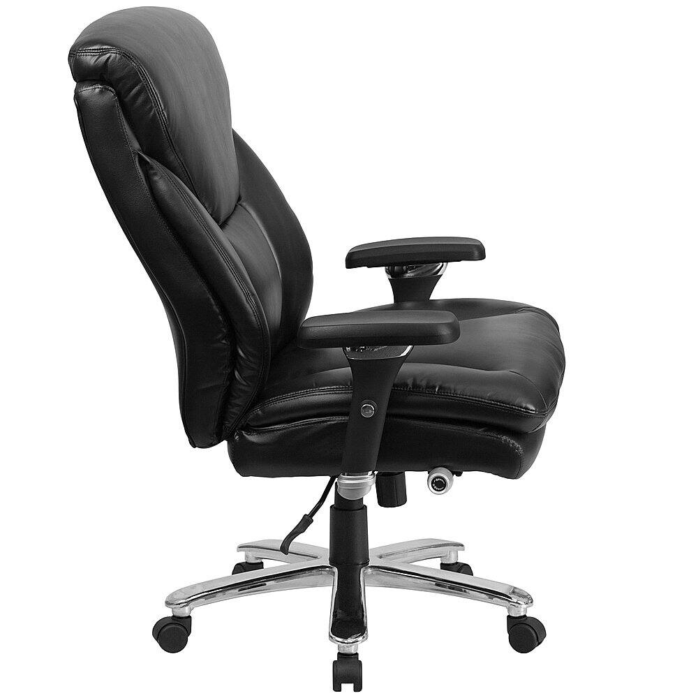 Alt View 16. Alamont Home - Hercules Contemporary Leather/Faux Leather 24/7 Big & Tall Swivel Office Chair - Black LeatherSoft.