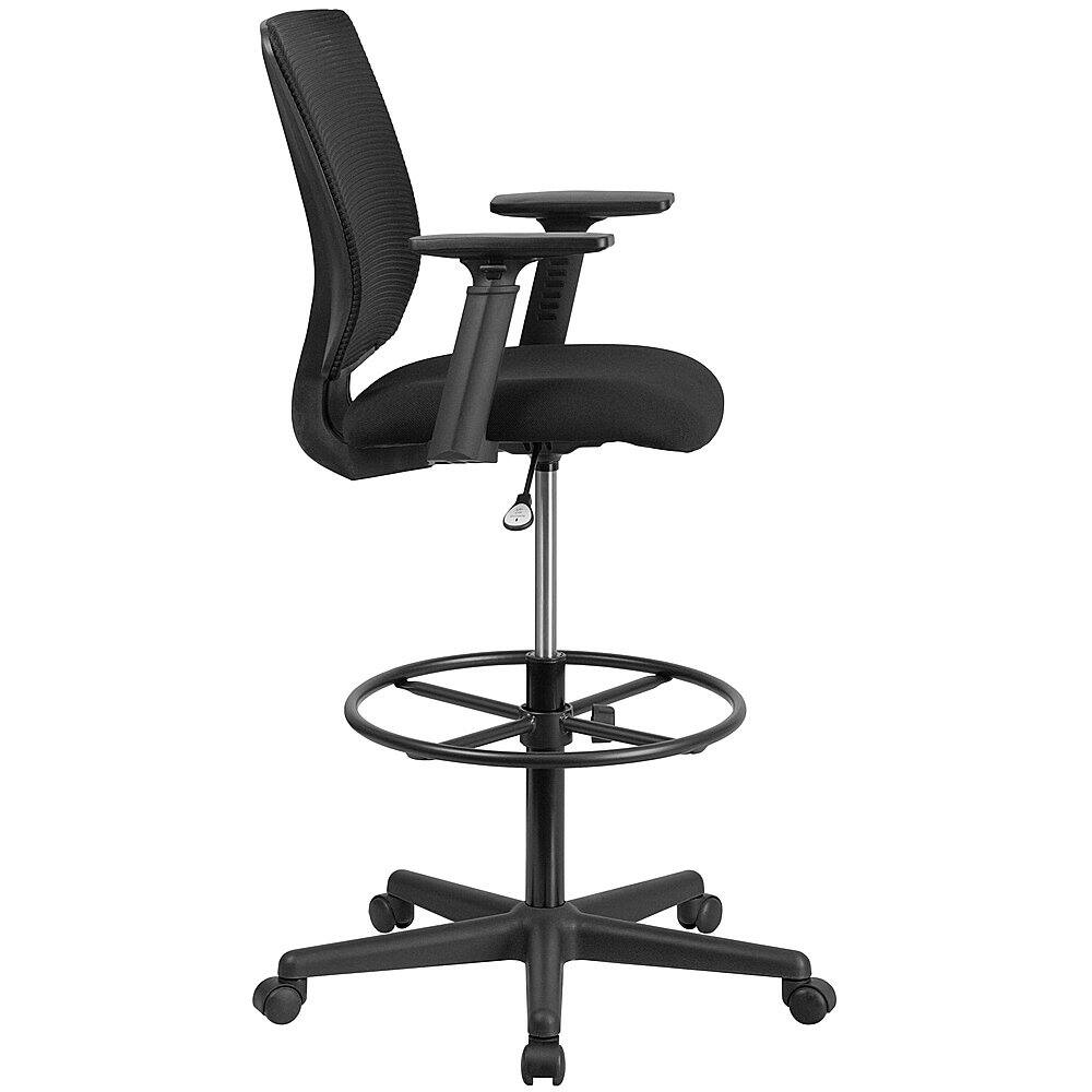 Alt View 16. Alamont Home - Harper Contemporary Fabric Drafting Stool - Black.