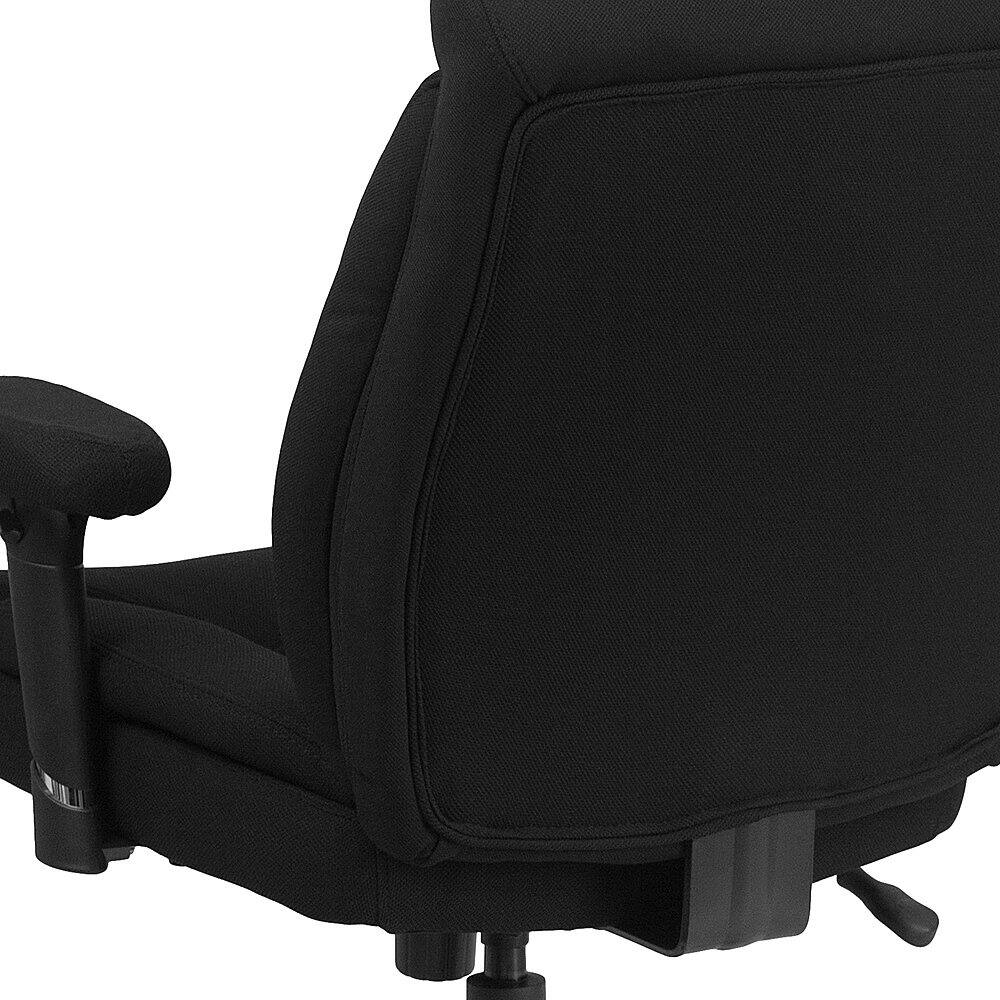 Alt View 15. Alamont Home - Hercules Contemporary Fabric Big & Tall Swivel Mid-Back Office Chair with Adjustable Arms - Black Fabric.