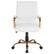 Alt View 11. Alamont Home - Whitney Mid-Back Modern Leather/Faux Leather Executive Swivel Office Chair - White LeatherSoft/Gold Frame.