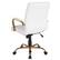 Alt View 14. Alamont Home - Whitney Mid-Back Modern Leather/Faux Leather Executive Swivel Office Chair - White LeatherSoft/Gold Frame.