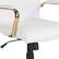 Alt View 17. Alamont Home - Whitney Mid-Back Modern Leather/Faux Leather Executive Swivel Office Chair - White LeatherSoft/Gold Frame.