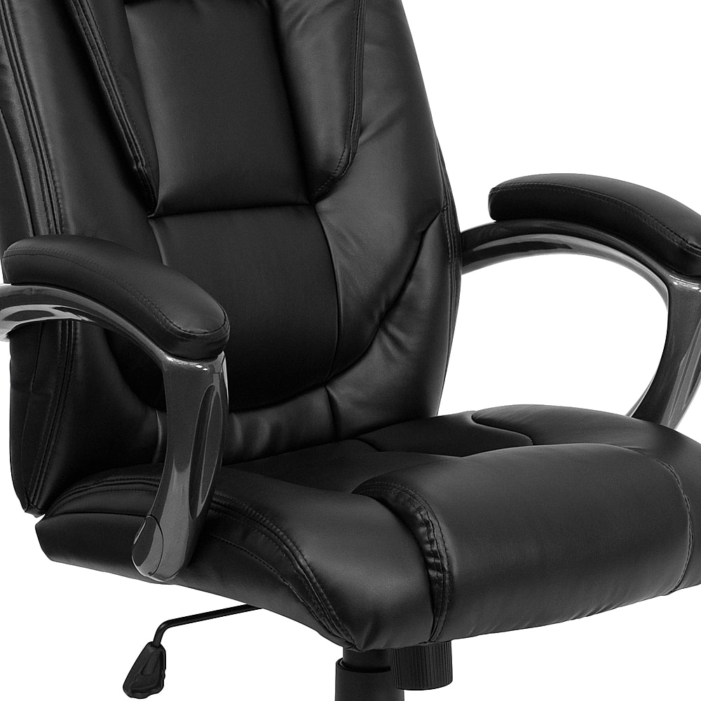 Alt View 15. Alamont Home - Oma Contemporary Leather/Faux Leather Executive Swivel Office Chair - Black.