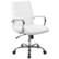Front. Alamont Home - Whitney Mid-Back Modern Leather/Faux Leather Executive Swivel Office Chair - White LeatherSoft/Chrome Frame.