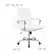 Alt View 13. Alamont Home - Whitney Mid-Back Modern Leather/Faux Leather Executive Swivel Office Chair - White LeatherSoft/Chrome Frame.