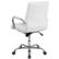 Alt View 14. Alamont Home - Whitney Mid-Back Modern Leather/Faux Leather Executive Swivel Office Chair - White LeatherSoft/Chrome Frame.