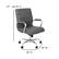 Alt View 13. Alamont Home - Whitney Mid-Back Modern Leather/Faux Leather Executive Swivel Office Chair - Gray LeatherSoft/Chrome Frame.