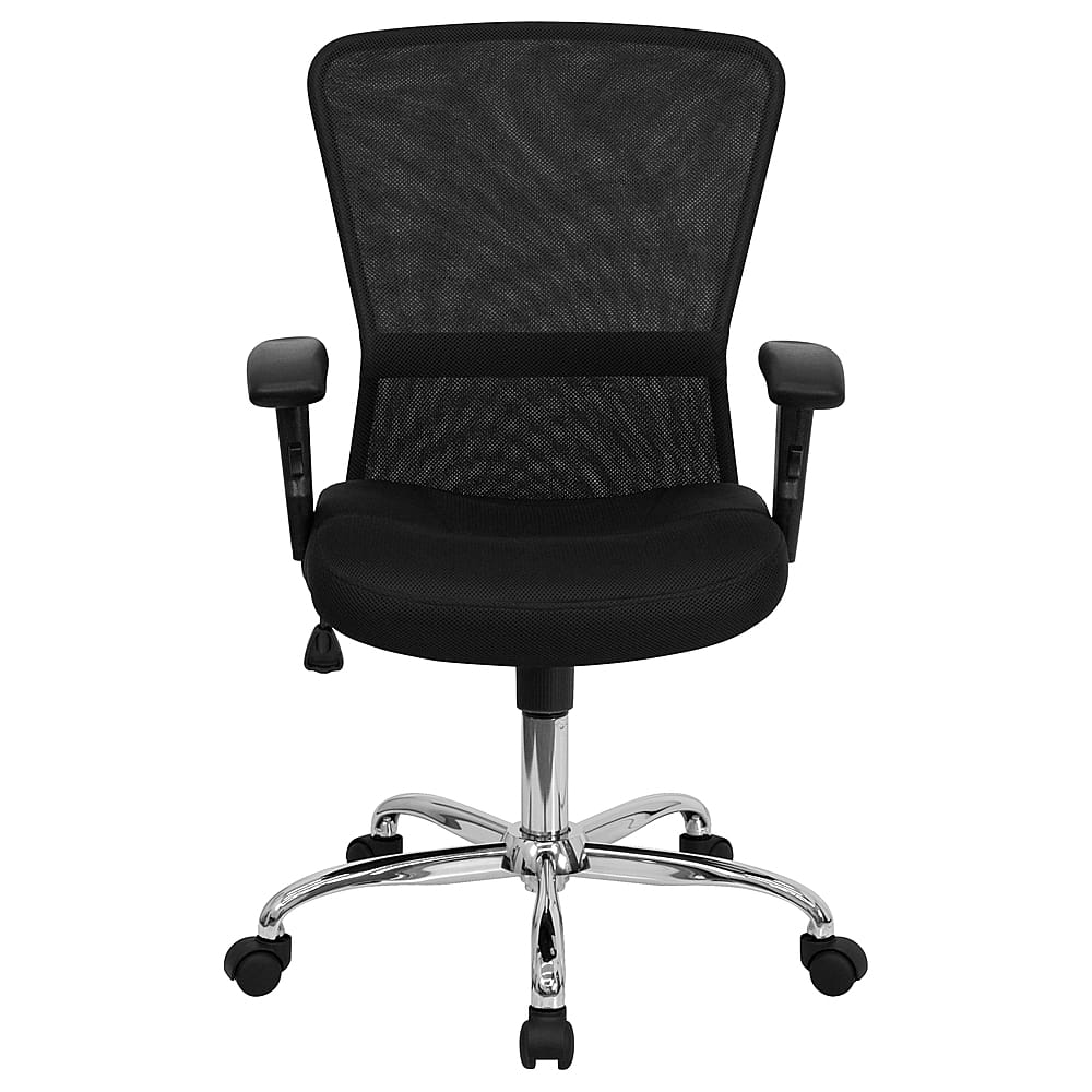 Flash Furniture – Jasmine Contemporary Mesh Swivel Office Chair – Black Sansujyuku sansujyuku.com