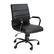 Front. Alamont Home - Whitney Mid-Back Modern Leather/Faux Leather Executive Swivel Office Chair - Black LeatherSoft/Black Frame.