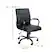 Alt View 13. Alamont Home - Whitney Mid-Back Modern Leather/Faux Leather Executive Swivel Office Chair - Black LeatherSoft/Black Frame.