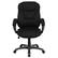 Alt View 11. Alamont Home - Jessie Contemporary Fabric Swivel Office Chair - Black Microfiber.
