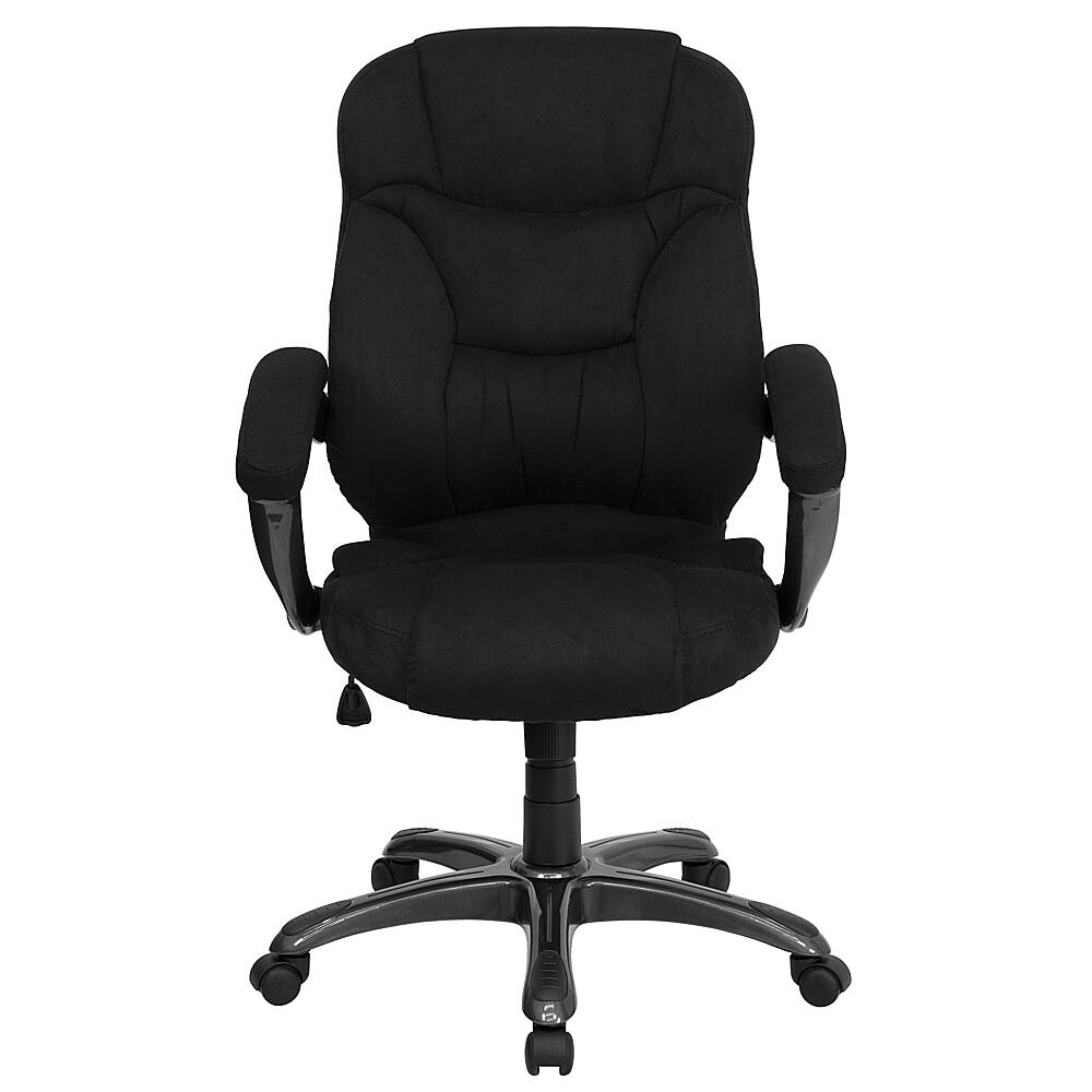 Alt View 11. Alamont Home - Jessie Contemporary Fabric Swivel Office Chair - Black Microfiber.