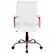 Alt View 23. Alamont Home - Whitney Mid-Back Modern Leather/Faux Leather Executive Swivel Office Chair - White LeatherSoft/Rose Gold Frame.