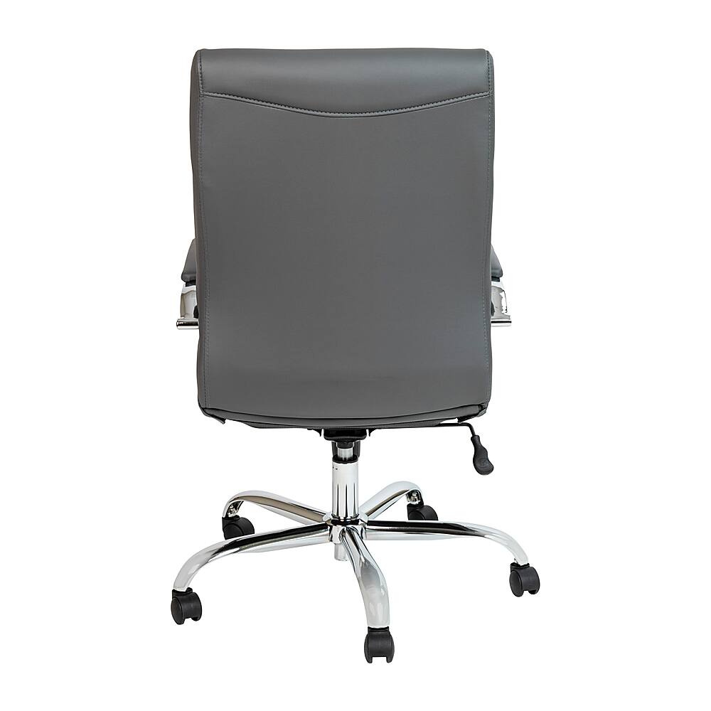 Alt View 14. Alamont Home - Whitney High Back Modern Leather/Faux Leather Executive Swivel Office Chair - Gray LeatherSoft/Chrome Frame.