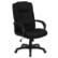 Front. Alamont Home - Jessica Contemporary Fabric Executive Swivel Office Chair - Black Fabric.