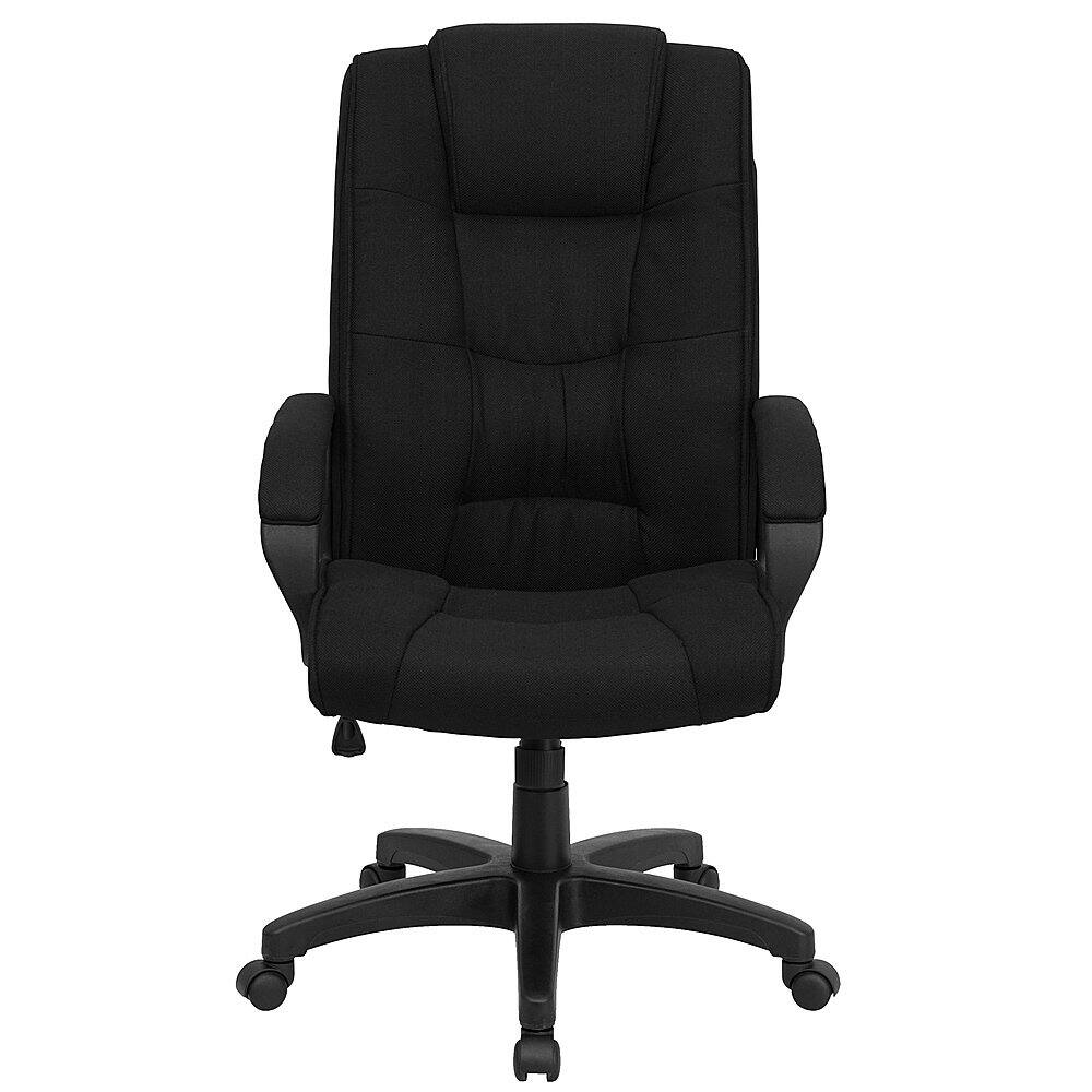 Alt View 11. Alamont Home - Jessica Contemporary Fabric Executive Swivel Office Chair - Black Fabric.