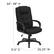 Alt View 13. Alamont Home - Jessica Contemporary Fabric Executive Swivel Office Chair - Black Fabric.