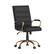 Front. Alamont Home - Whitney Mid-Back Modern Leather/Faux Leather Executive Swivel Office Chair - Black LeatherSoft/Gold Frame.