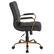 Alt View 22. Alamont Home - Whitney Mid-Back Modern Leather/Faux Leather Executive Swivel Office Chair - Black LeatherSoft/Gold Frame.