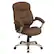 Front. Alamont Home - Jessie Contemporary Fabric Swivel Office Chair - Brown Microfiber.
