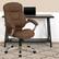 Alt View 12. Alamont Home - Jessie Contemporary Fabric Swivel Office Chair - Brown Microfiber.