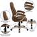 Alt View 40. Alamont Home - Jessie Contemporary Fabric Swivel Office Chair - Brown Microfiber.