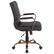 Alt View 21. Alamont Home - Whitney Mid-Back Modern Leather/Faux Leather Executive Swivel Office Chair - Black LeatherSoft/Rose Gold Frame.