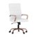 Front Zoom. Flash Furniture - Whitney High Back Modern Leather/Faux Leather Executive Swivel Office Chair - White LeatherSoft/Rose Gold Frame.