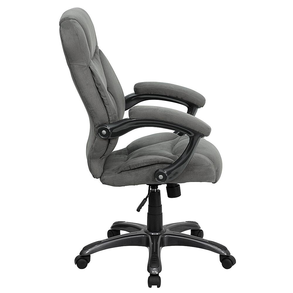 Alt View 13. Alamont Home - Jessie Contemporary Fabric Swivel Office Chair - Gray Microfiber.