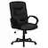 Front. Alamont Home - Chelsea Contemporary Leather/Faux Leather Swivel Office Chair - Black.