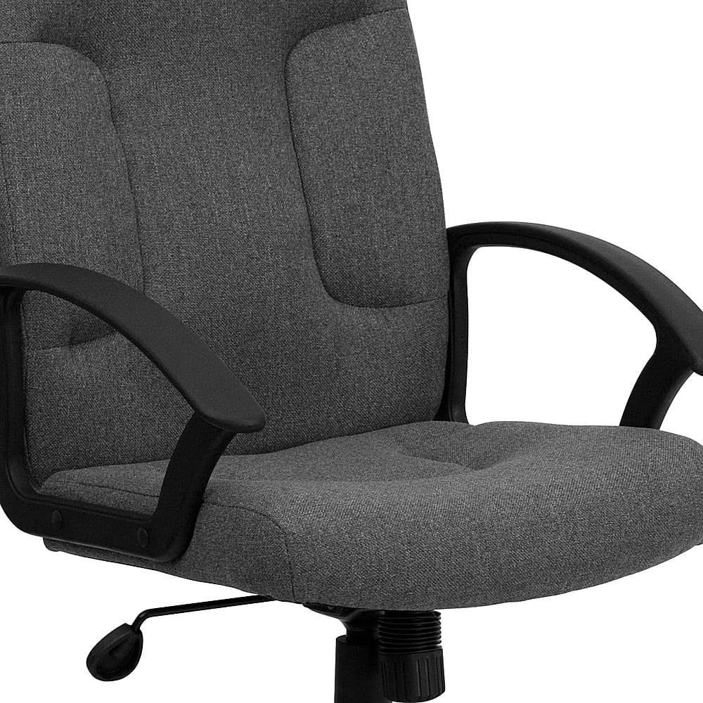 Alt View 17. Alamont Home - Garver Contemporary Fabric Executive Swivel Office Chair - Gray.