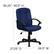 Alt View 13. Alamont Home - Garver Contemporary Fabric Executive Swivel Office Chair - Navy.