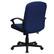 Alt View 14. Alamont Home - Garver Contemporary Fabric Executive Swivel Office Chair - Navy.