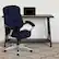 Alt View 12. Alamont Home - Jessie Contemporary Fabric Swivel Office Chair - Navy Blue Microfiber.