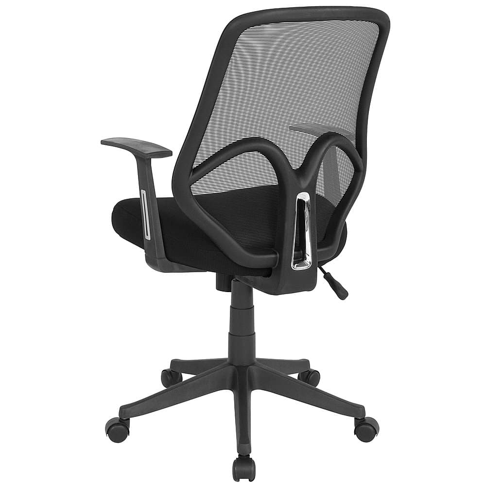 Alt View 13. Alamont Home - Salerno Contemporary Mesh Executive Swivel Office Chair with Arms - Black.