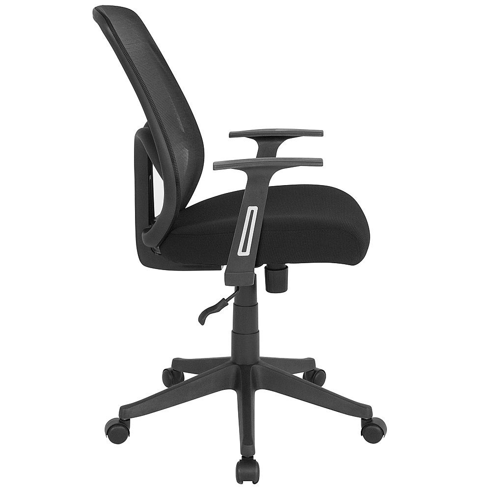 Alt View 14. Alamont Home - Salerno Contemporary Mesh Executive Swivel Office Chair with Arms - Black.