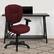 Alt View 12. Alamont Home - Caroline Contemporary Fabric Swivel Office Chair with Arms - Burgundy Fabric.