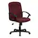 Front. Alamont Home - Garver Contemporary Fabric Executive Swivel Office Chair - Burgundy.