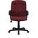 Alt View 11. Alamont Home - Garver Contemporary Fabric Executive Swivel Office Chair - Burgundy.