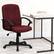 Alt View 12. Alamont Home - Garver Contemporary Fabric Executive Swivel Office Chair - Burgundy.
